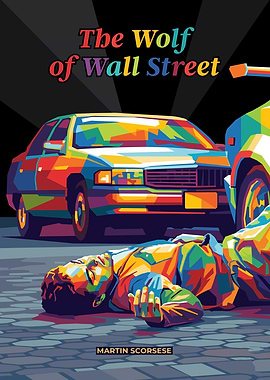 The Wolf of Wall Street Pop Art Poster