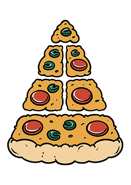 Stylized Pizza Slice Illustration