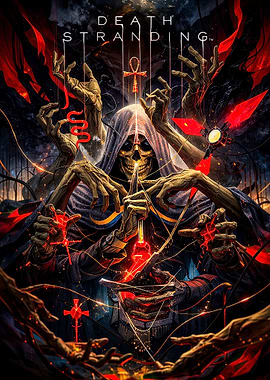 Death Stranding Skeleton Grim Reaper Art