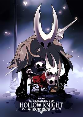 Hollow Knight Characters on Bench