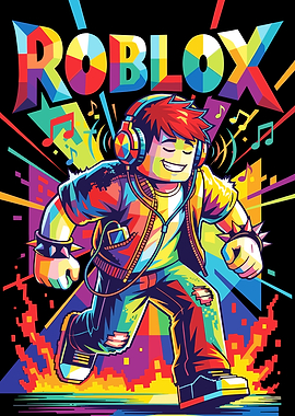 Roblox Character with Headphones