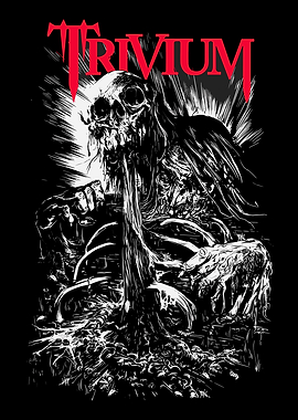 Trivium Skull Monster Art