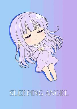 Sleeping Angel Anime Girl