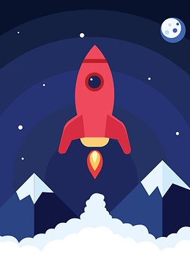 Rocket Launching into Space