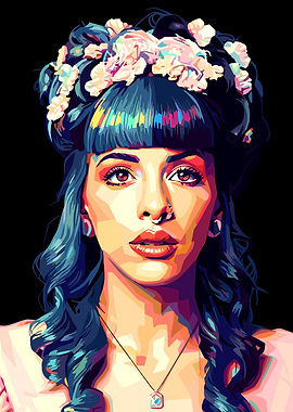 Pop Art Portrait of a Melanie Martinez