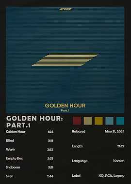 ATEEZ Golden Hour Part.1 Album Art
