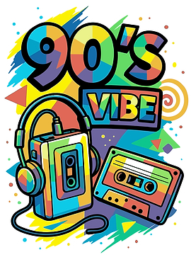 90's Vibe Cassette Player and Tape