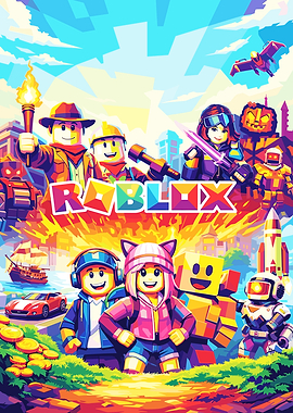 Roblox Characters and Logo