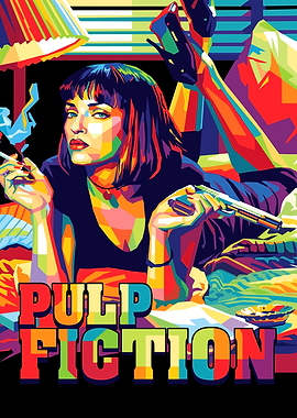 Pulp Fiction Mia Wallace Pop Art