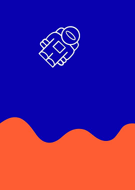 Astronaut floating in space