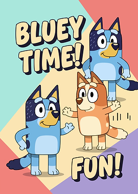 Bluey Time Fun Poster