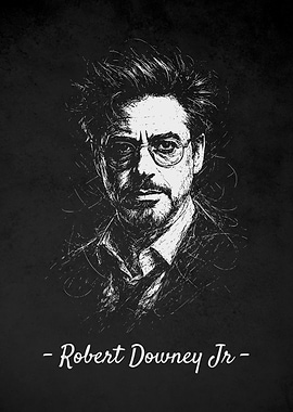 Robert Downey Jr. Sketch Poster