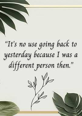 Inspirational Quote with Floral Accents