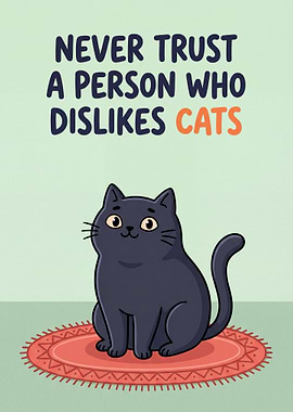 Never Trust a Person Who Dislikes Cats