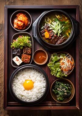 Korean Bibimbap Meal Set
