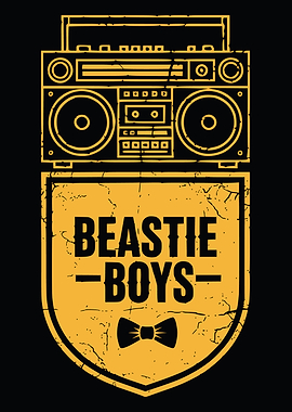 Beastie Boys Boombox and Bowtie