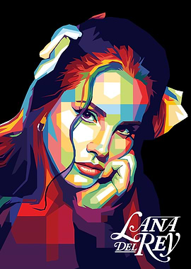 Lana Del Rey Pop Art Portrait