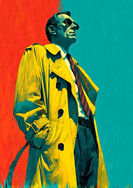 Man in Yellow Trench Coat