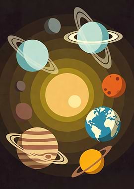 Solar System Illustration