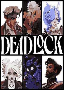 Deadlock Collage Character Art