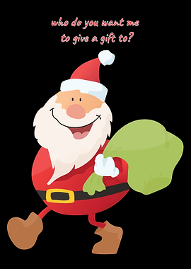 Santa Claus with Gift Bag