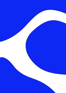 Abstract Blue and White Swirls