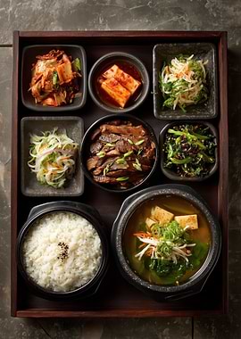 Korean Bento Box Meal