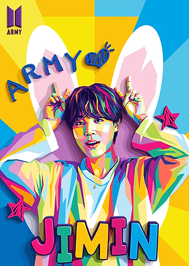 Jimin BTS Pop Art Portrait