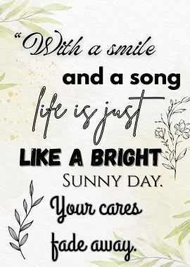 Inspirational quote about life