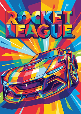 Rocket League Car Pop Art