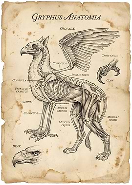 Gryphon Anatomy Illustration