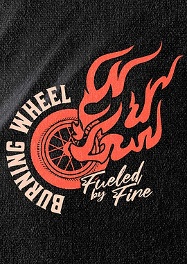 Burning Wheel Fueled by Fire