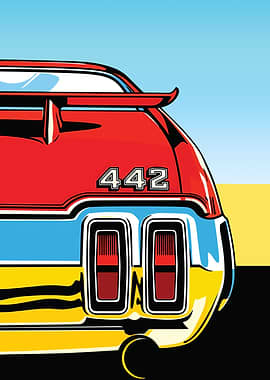 Retro Car Tail Lights