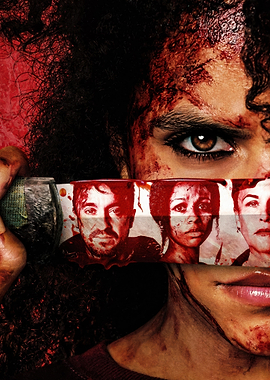 Bloody Knife with Faces