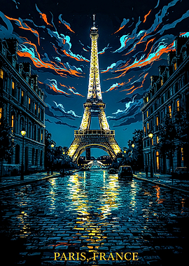 Eiffel Tower at Night