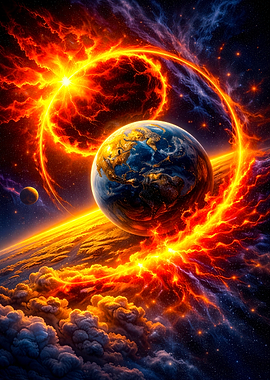 Earth in Cosmic Fire