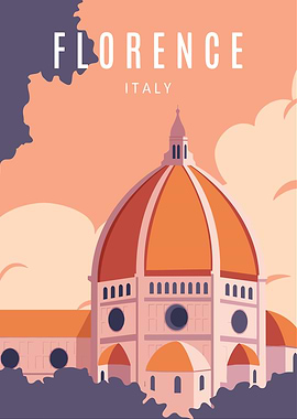 Florence Italy Travel Poster