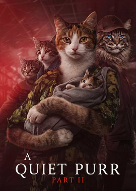 A Quiet Place Part II Cat Parody Movie Poster
