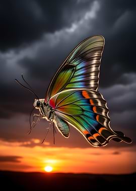 Butterfly at Sunset