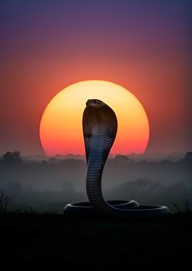 Cobra at Sunset