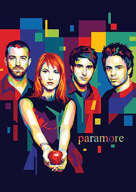 Paramore Band Pop Art Portrait
