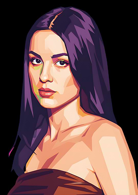 Olivia Rodrigo Pop Art Portrait