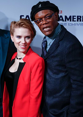 Scarlett Johansson and Samuel L. Jackson