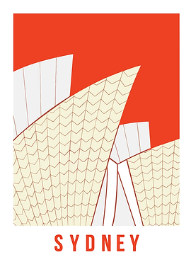 Sydney Opera House Minimalist Poster