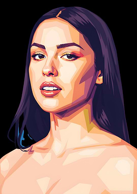 Pop Art Portrait of Olivia Rodrigo