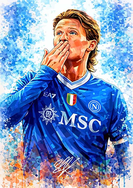 Football Player McTominay Blowing Kiss