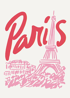 Paris Eiffel Tower Illustration