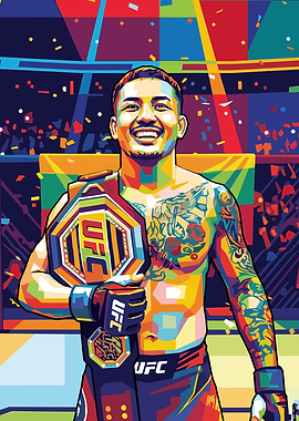 UFC Champion with Belt