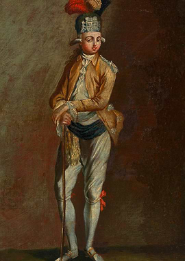 Portrait of a Young Man in 18th Century Attire