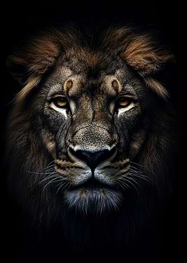 Majestic Lion Portrait